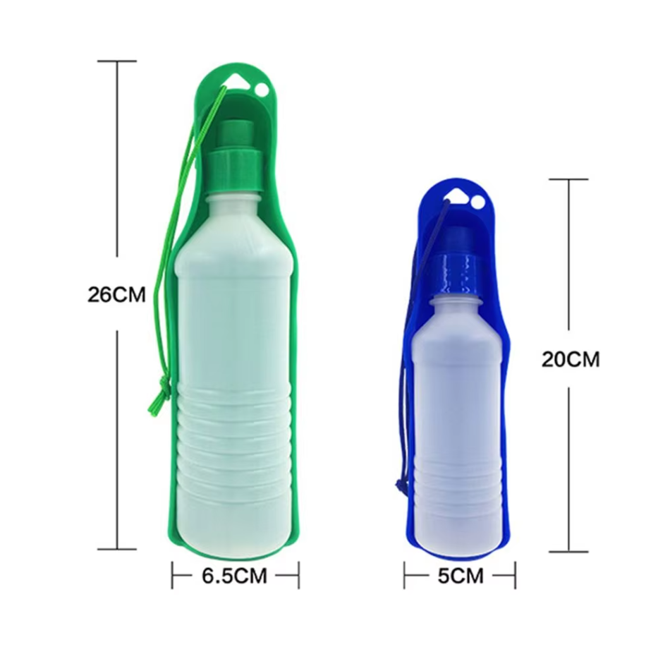 Essential outdoor dog gear: leak-proof water bottle for pet hydration on hikes and trips.