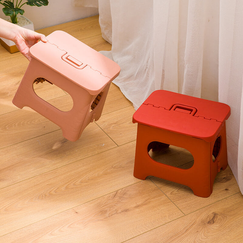 Kids & adult portable folding step stool with handle, essential for kitchen access and bathroom independence.