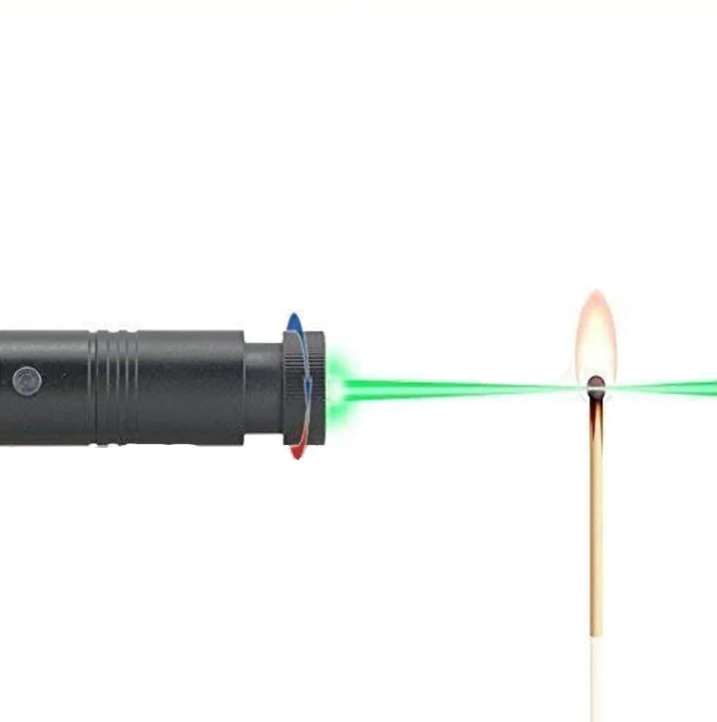 Green high-intensity portable laser pointer, ideal gadget for stargazing & outdoor exploration.
