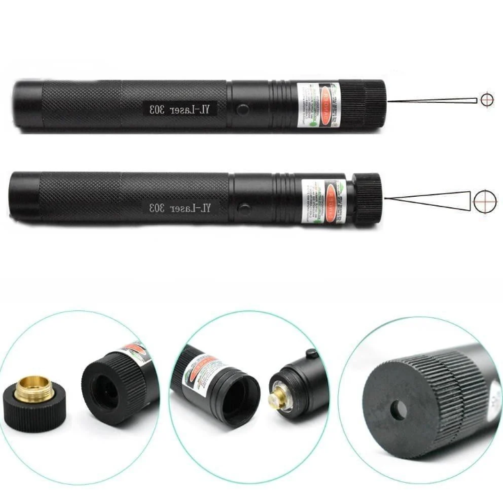 Compact & powerful high-intensity laser pointer for professional presentations and outdoor adventures.