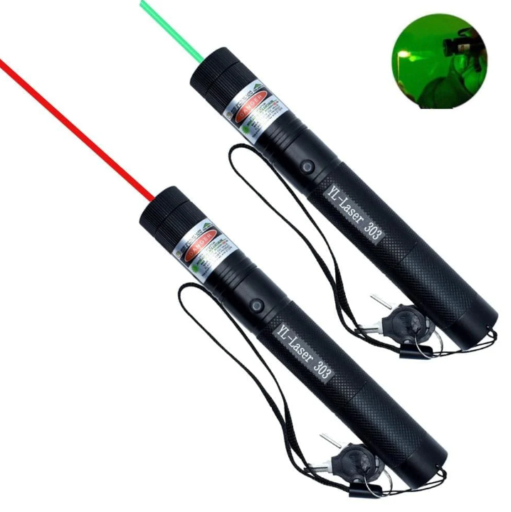 Professional red laser pointer, compact and high-intensity, ideal for business and educational presentations.