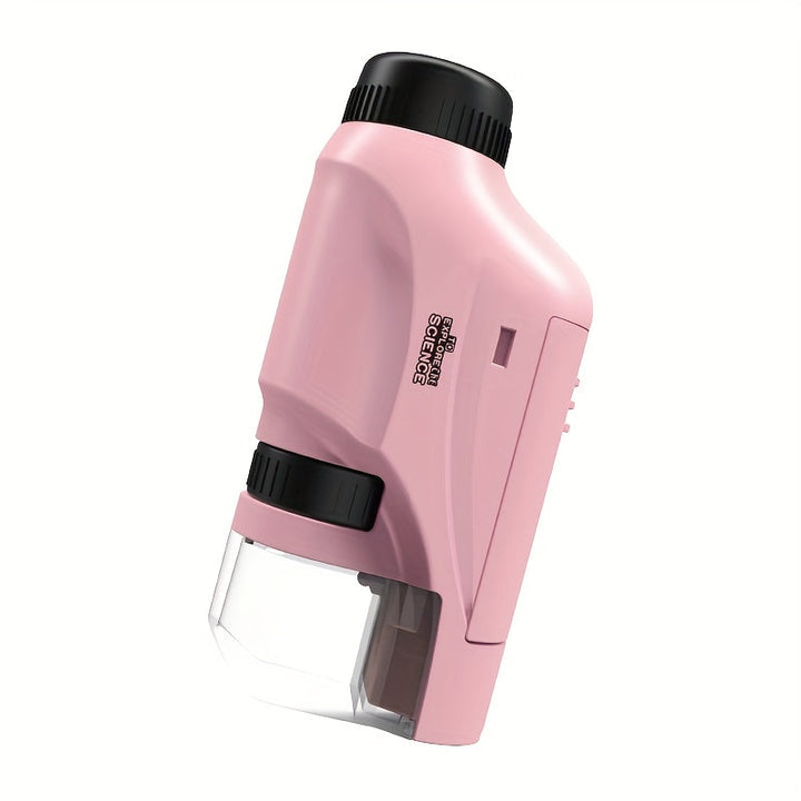 Kids' portable microscope toy for young scientists. A fun educational gift for children's STEM discovery.