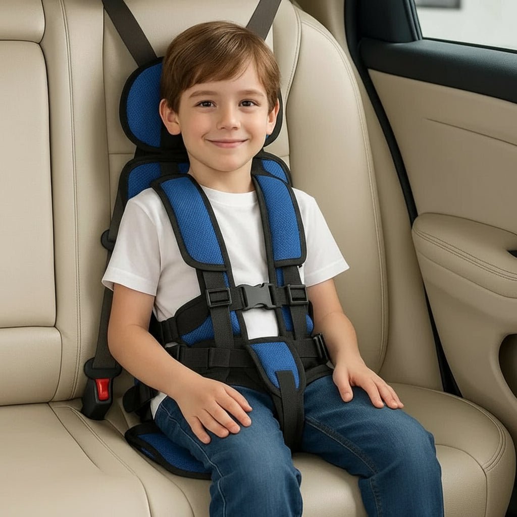 Portable travel car seat for kids. Lightweight & safe booster seat for on-the-go family adventures.