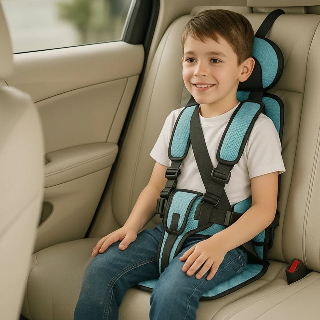 Versatile portable booster seat for children. A safe, lightweight car accessory for kids' travel and adventures.