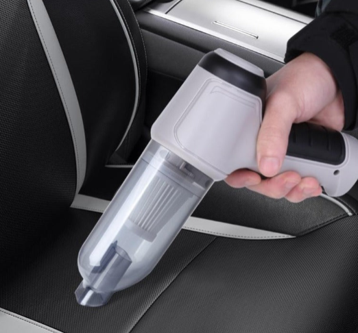 Mini blower & cordless car cleaner, perfect for detailed car interiors and tight spots.