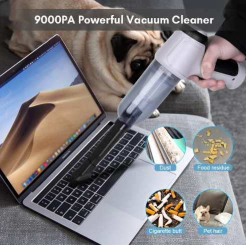 Compact powerful suction car vacuum, a must-have portable tool for efficient vehicle upkeep.