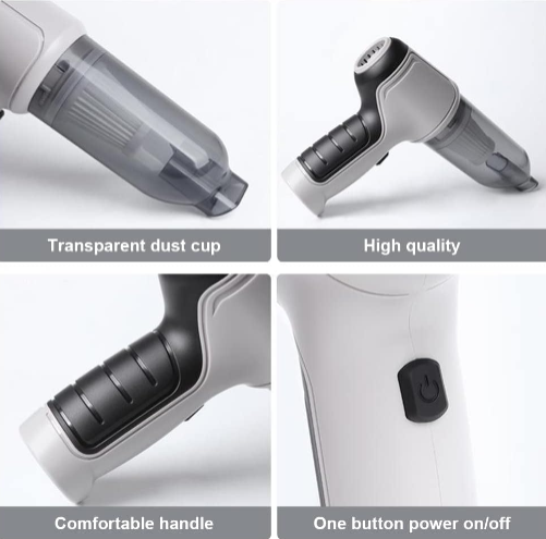 Energy-efficient cordless handheld vacuum for cars, ensuring spotless interiors with ease.