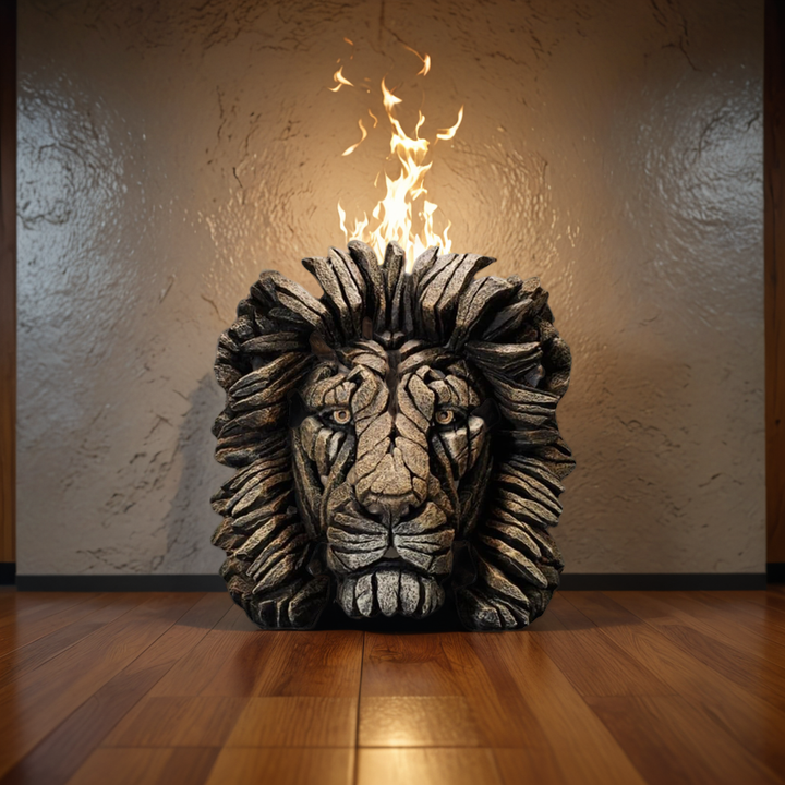 Glowing prehistoric figure, casting a mystical light, perfect for creating enchanting indoor decor.