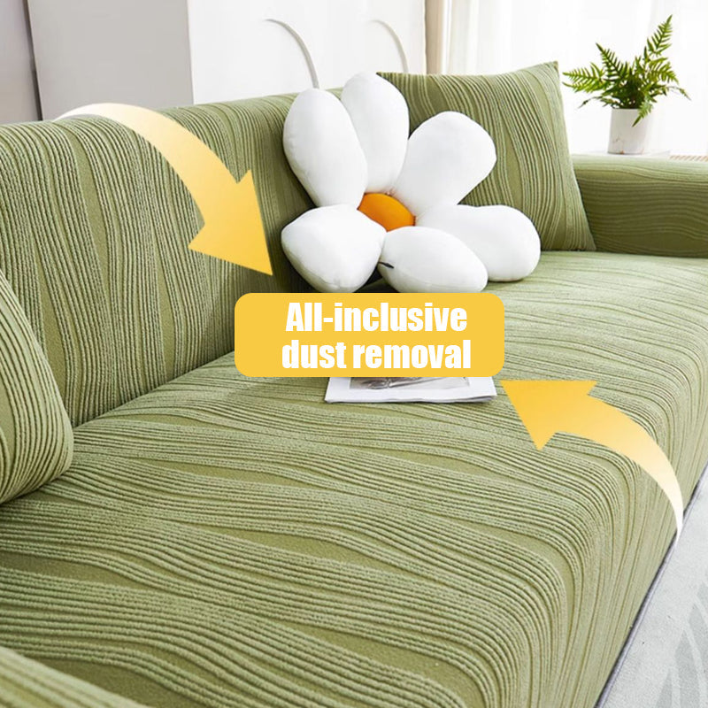 High-quality jacquard sofa cover, anti-scratch, stretchable, enhancing living space.
