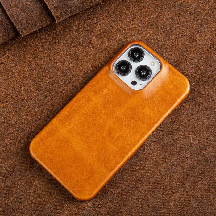 Premium leather iPhone cover, designed for enhanced protection & a sophisticated look.