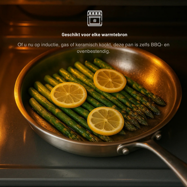 Elegant hammered design on a premium titanium cookware set. PFAS-free frying pan, skillet, & pots for kitchen essentials.