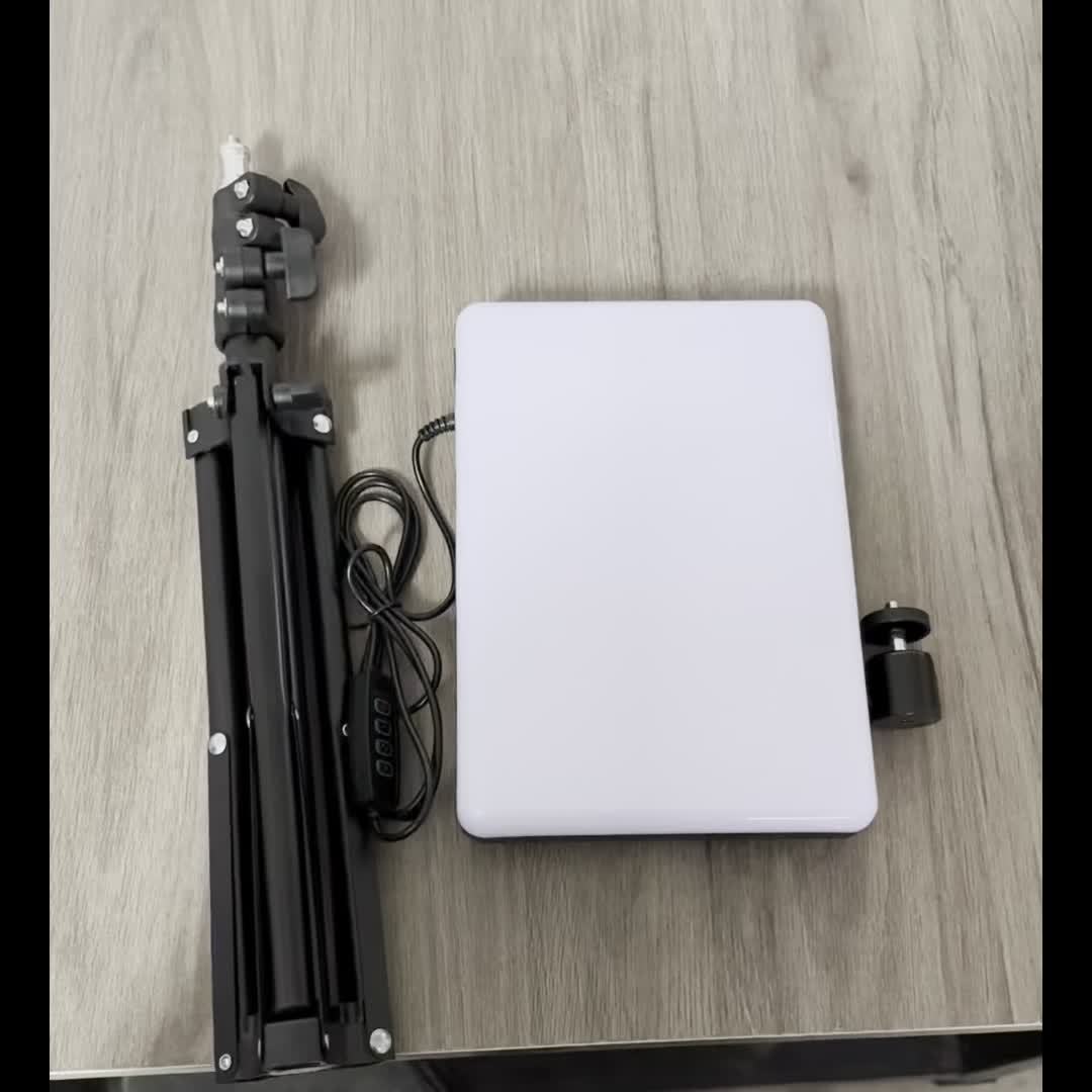 Essential lighting equipment: adjustable stand with lamp for studio photography & video recording.