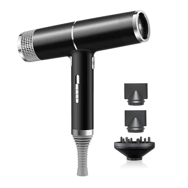 Complete professional ionic hair dryer kit for women, featuring a powerful motor, diffuser & concentrator nozzles for all hair types.