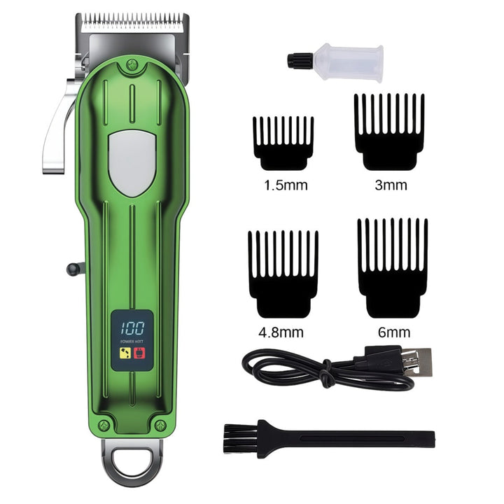 Professional rechargeable dog hair clipper for quiet home grooming. Cordless for easy pet care.