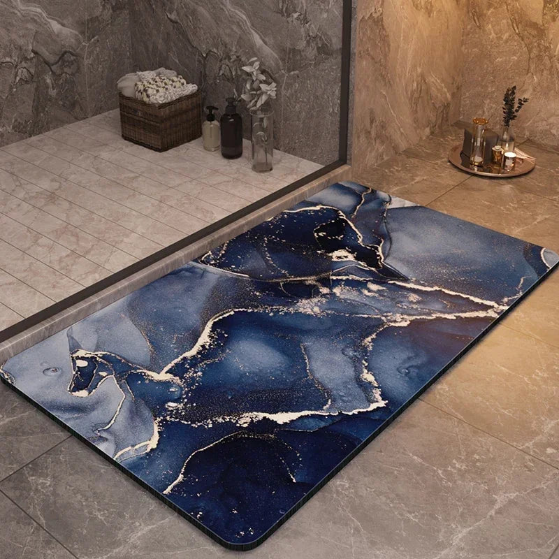 Versatile quick-dry shower mat, anti-slip & absorbent, suitable for any bathroom home decor style.