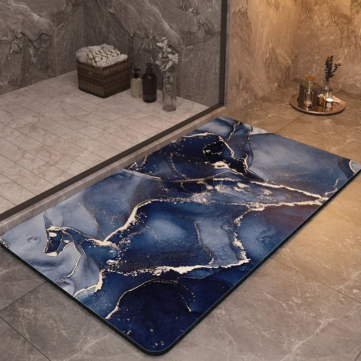 Versatile quick-dry shower mat, anti-slip & absorbent, suitable for any bathroom home decor style.