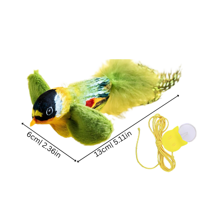 Interactive 3-pack feather bird cat toy. Engages feline hunting instinct for active play & pet entertainment.