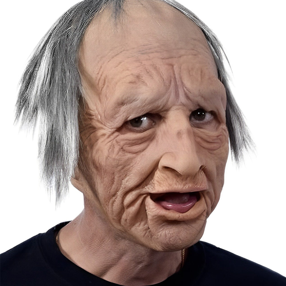 Unisex adult realistic latex mask, ideal for detailed Halloween costumes.