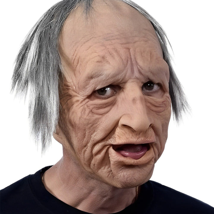 Unisex adult realistic latex mask, ideal for detailed Halloween costumes.