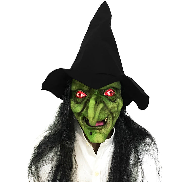 Expressive realistic latex mask, great for Halloween, cosplay, or props.