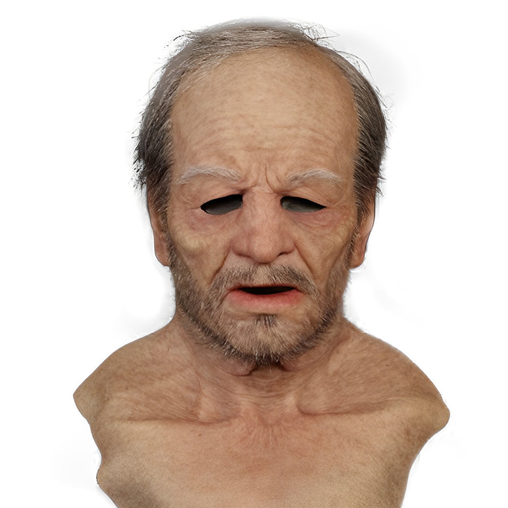 High-quality realistic latex mask for adult Halloween, cosplay, or theatre use.
