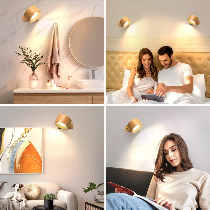 Modern design rechargeable wall light, sleek and compact, perfect for contemporary home decor.