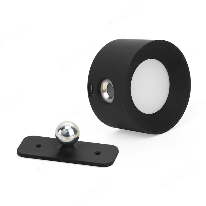 Contemporary rechargeable wall lamp, perfect for hallways & bedrooms, offers flexible ambient lighting.