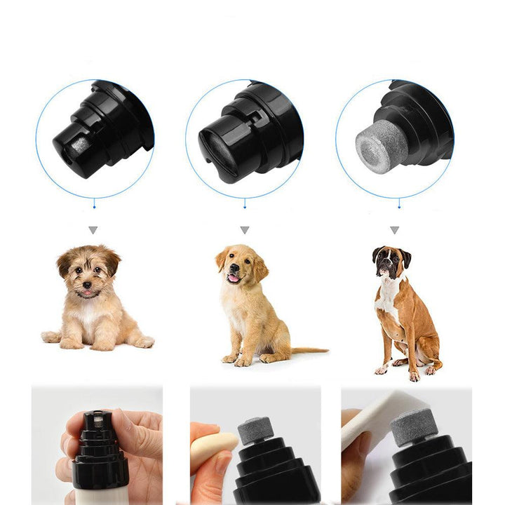 Safe electric pet nail grinder for stress-free paw care. Rechargeable, quiet grooming tool for dogs & cats.