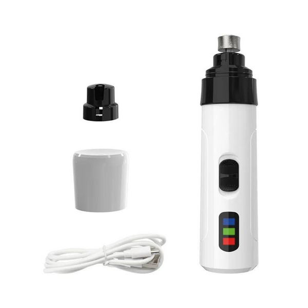 Quiet and safe pet nail grinder for dogs & cats. Rechargeable electric groomer for pain-free paw care.