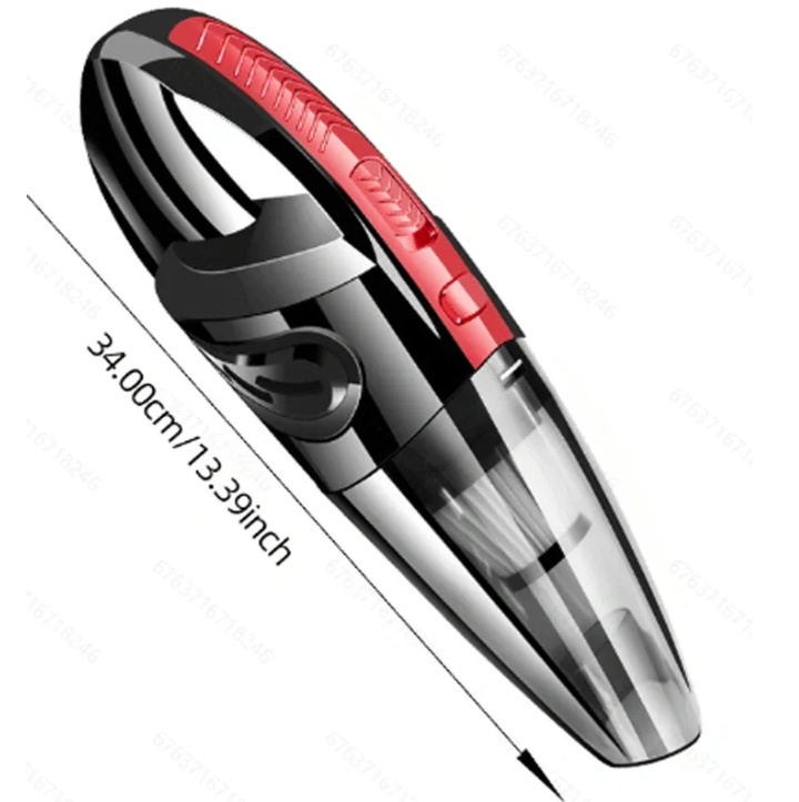 Portable cordless cyclone vacuum, powerful suction for effortless cleaning of pet hair & dust in home & car.