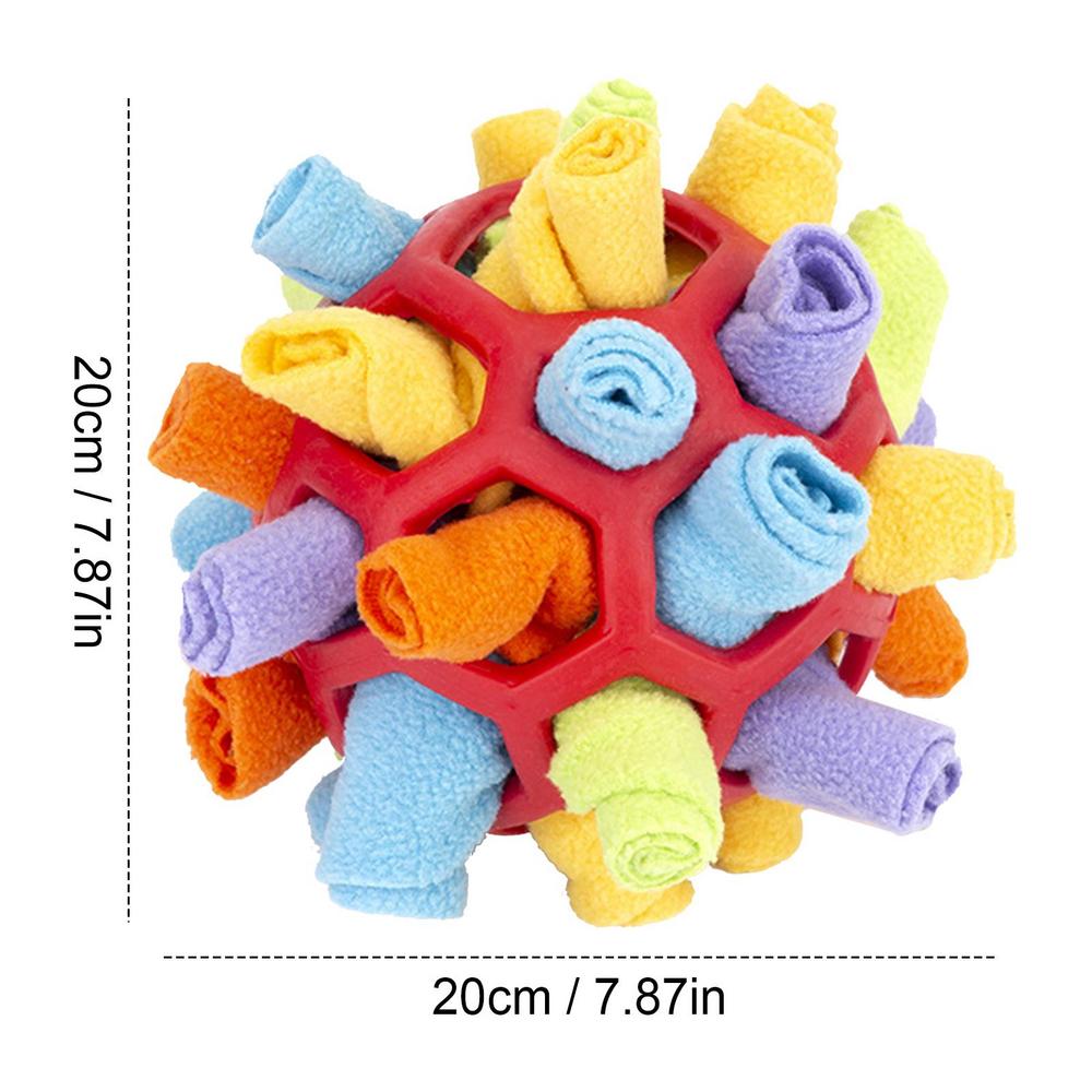 Dog sniffle mat with hidden treats for mental stimulation. Interactive pet enrichment game, great for all dogs.