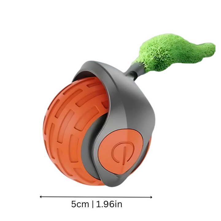 Smart interactive LED cat ball toy for feline exercise & mental stimulation. Durable, rechargeable, & silent.