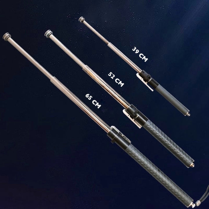 Automatic self-defense walking stick for quick deployment, ensuring urban safety & personal security.