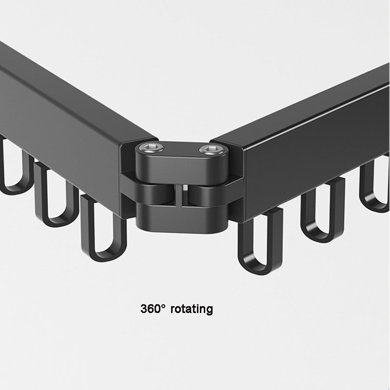 Heavy-duty retractable wall drying rack, built for durability and reliable daily clothes drying.