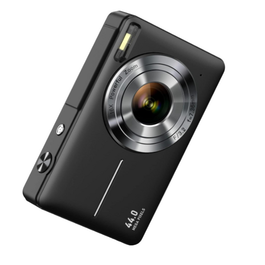 Retro 1080p digital video camera for photography, vintage design, compact and portable travel camera