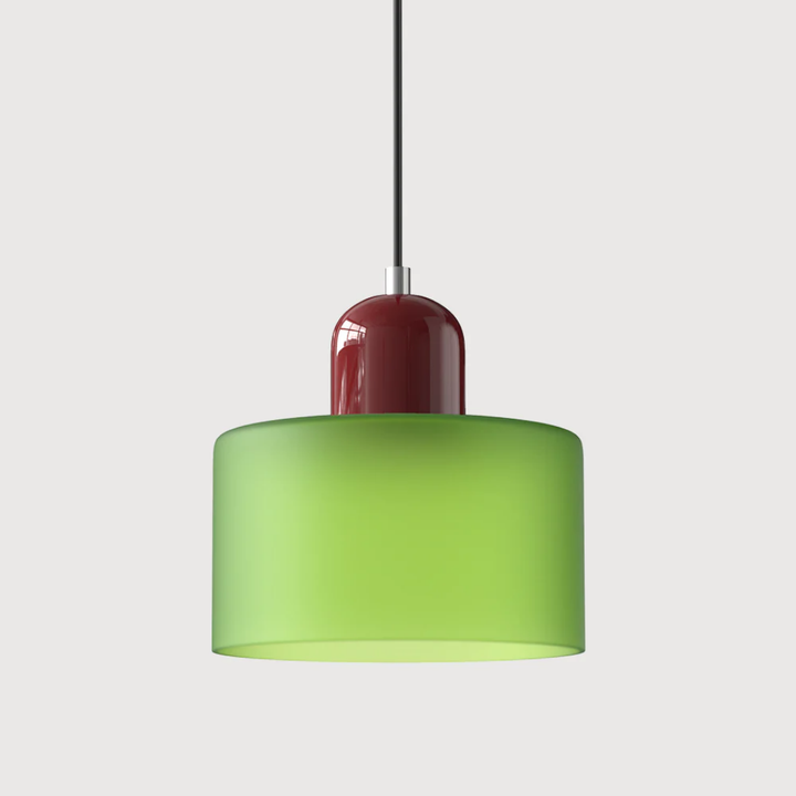 Hallway retro pendant lamp, charming glass shade, adjustable to brighten the passage.
