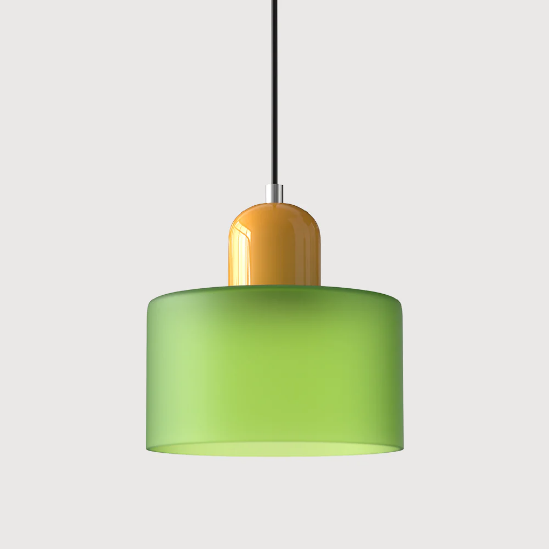 Retro ceiling light with globe glass shade, adjustable cord for a contemporary warm look.
