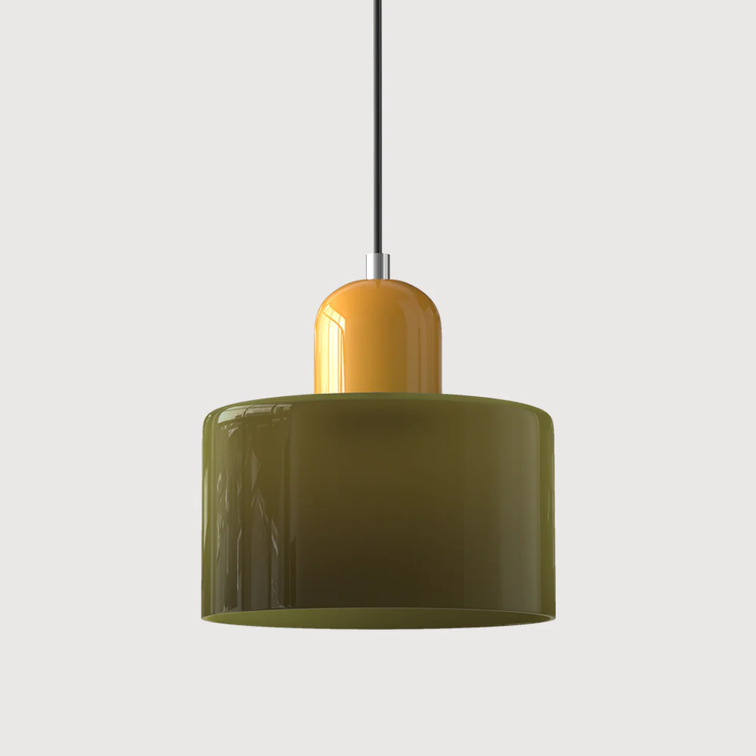 Vintage-inspired ceiling light with seeded glass shade, adjustable for rustic charm.