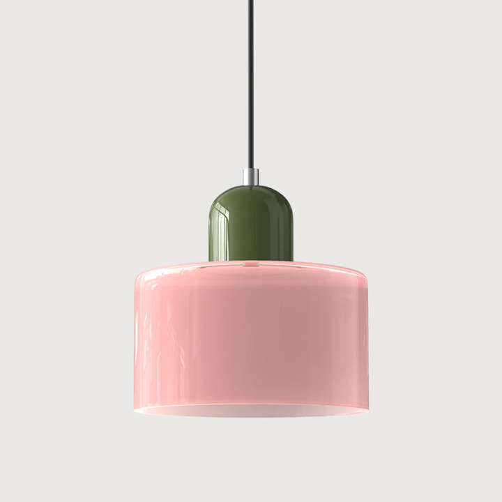 Art Deco retro pendant light, fluted glass shade, adjustable for elegant warm ambiance.