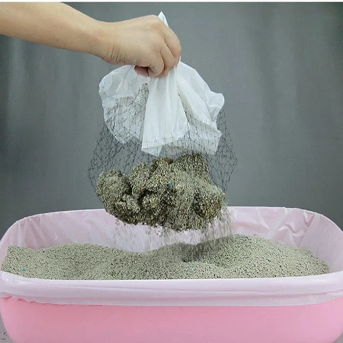 Installing reusable cat litter pan liner into a litter box for hygienic, eco-friendly pet care.