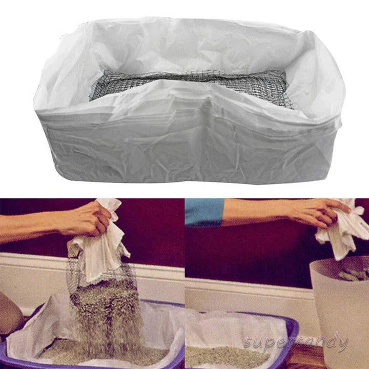 Sustainable, reusable cat litter pan liner insert. Durable & eco-friendly pet accessory for easy cleaning.