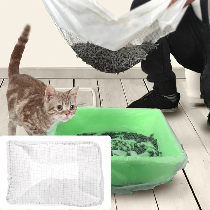 Hygienic, easy-clean cat litter box liner with odor control. Reusable & durable pet care essential.