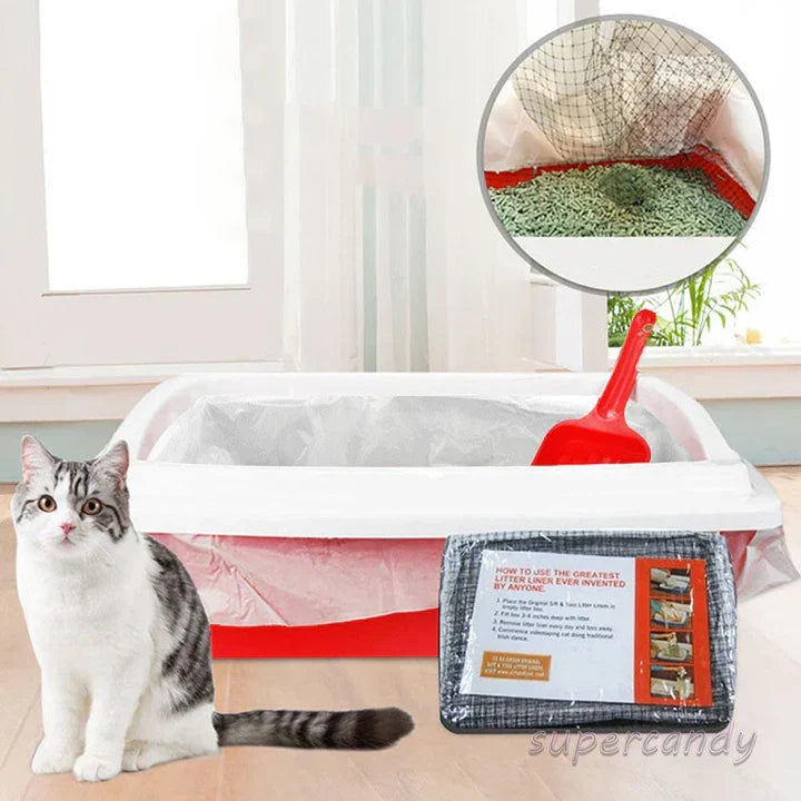 Easy-clean, reusable cat litter pan liner. Durable & hygienic insert for stress-free pet care.