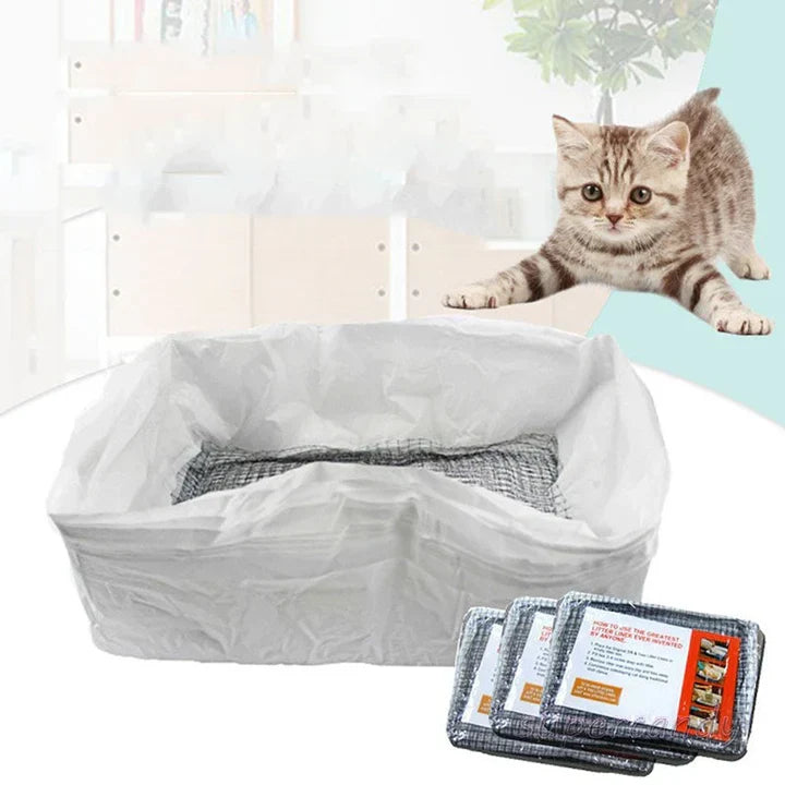 Eco-friendly, reusable cat litter pan liner insert. Sustainable pet supplies for a cleaner home.