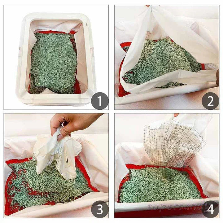 Durable, reusable cat litter pan liner for hygienic & eco-friendly pet care. Easy-clean litter box accessory.