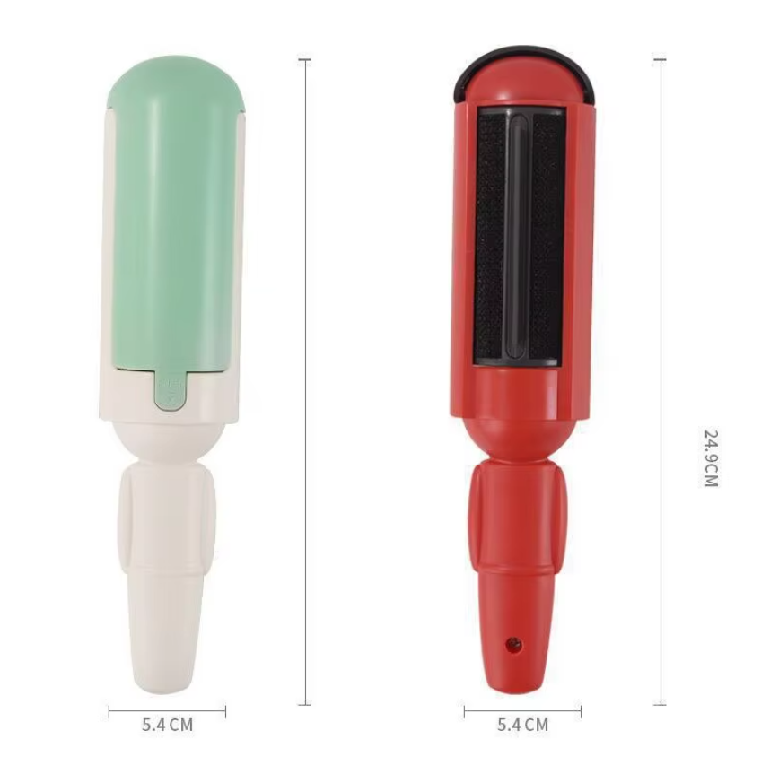 Efficient cat hair remover roller for clothing care. Keeps shirts, pants, and jackets fur-free. Reusable tool.