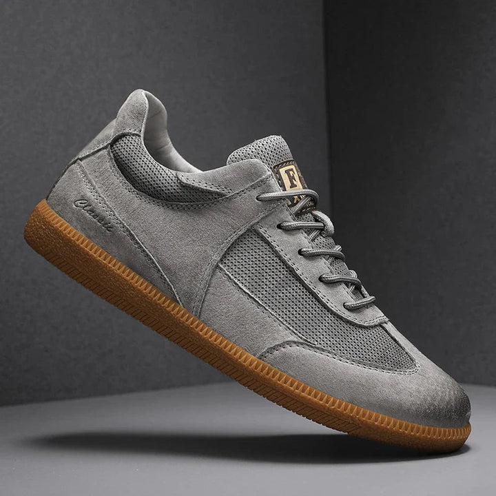 Rhys men's casual sneakers in versatile grey, offering everyday comfort and modern style.