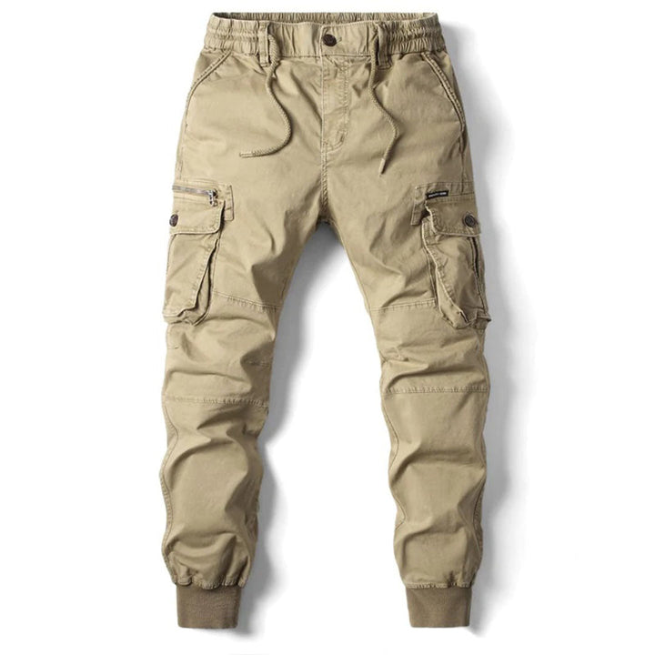 Men's stretch fit cargo pants, durable and comfortable for casual wear