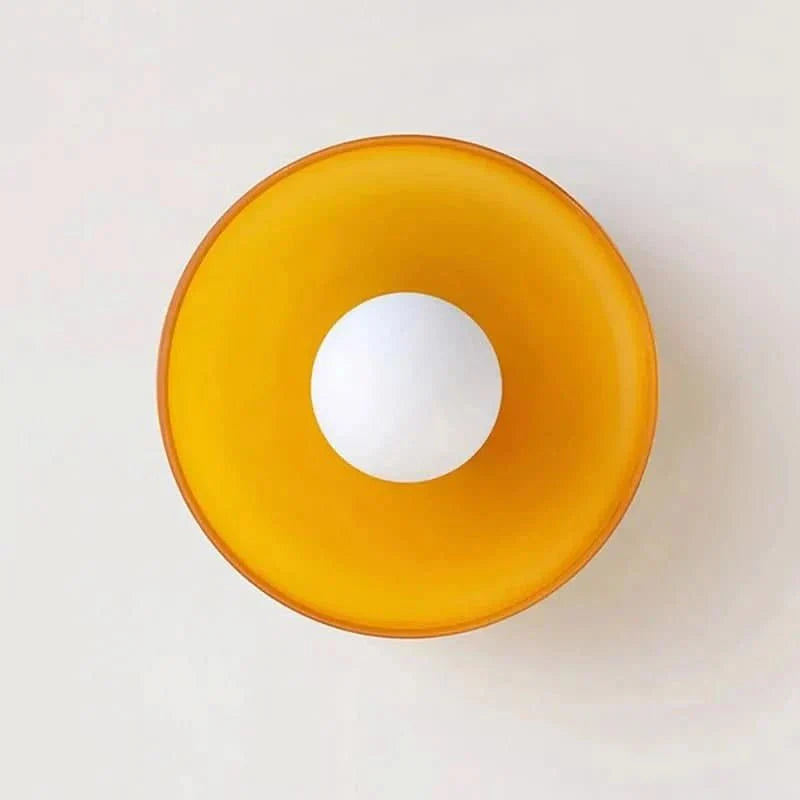 Versatile Scandinavian glass ceiling lamp, contemporary design for all modern home spaces.