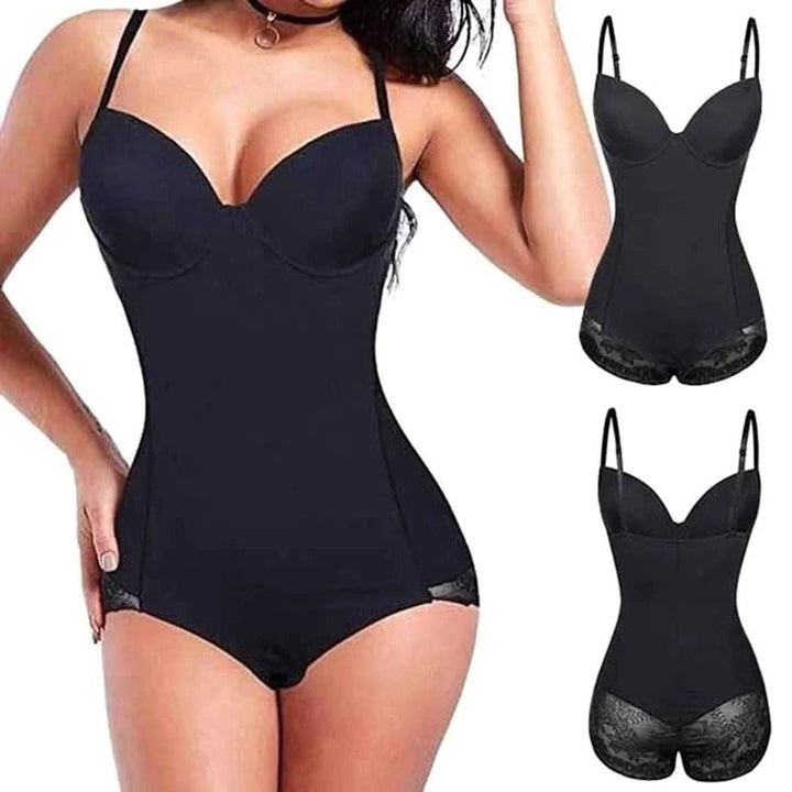 Seamless shapewear bodysuit for women, strong tummy control, smooth undergarment